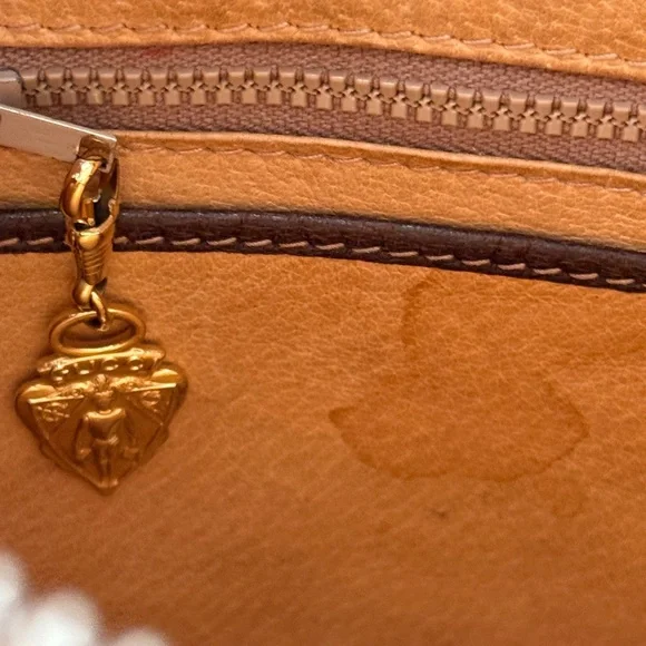 1970s Authentic Gucci Canvas Brown Monogram Shoulder Bag - Picture 8 of 16